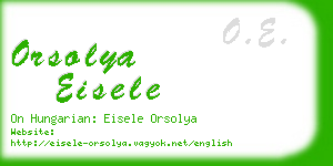 orsolya eisele business card